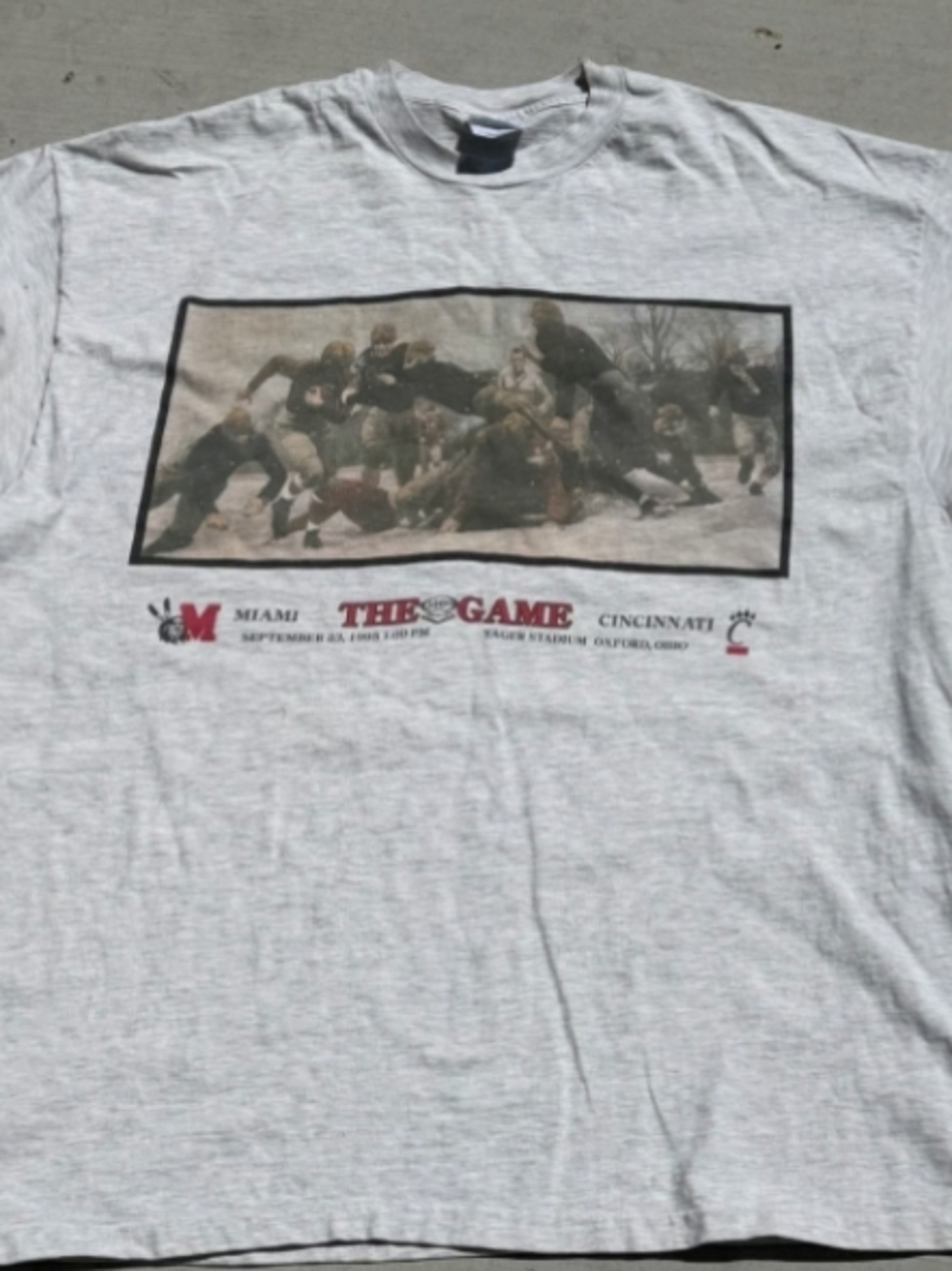 The Game Miami vs Cincinnati Graphic Tee - Light Gray